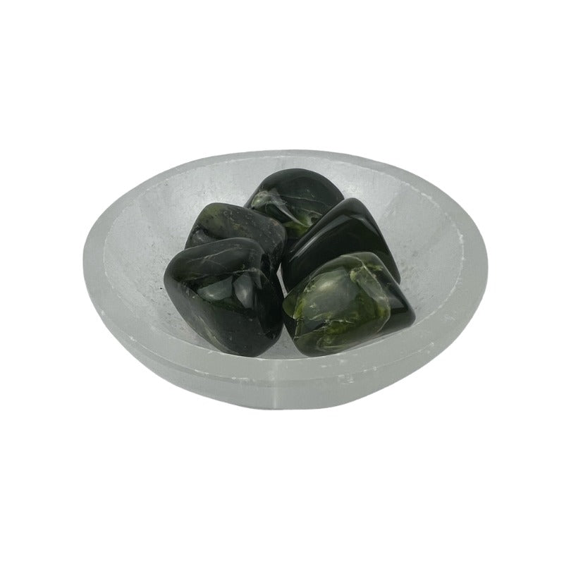Nephrite Jade Tumbled Stone - 20-35 mm