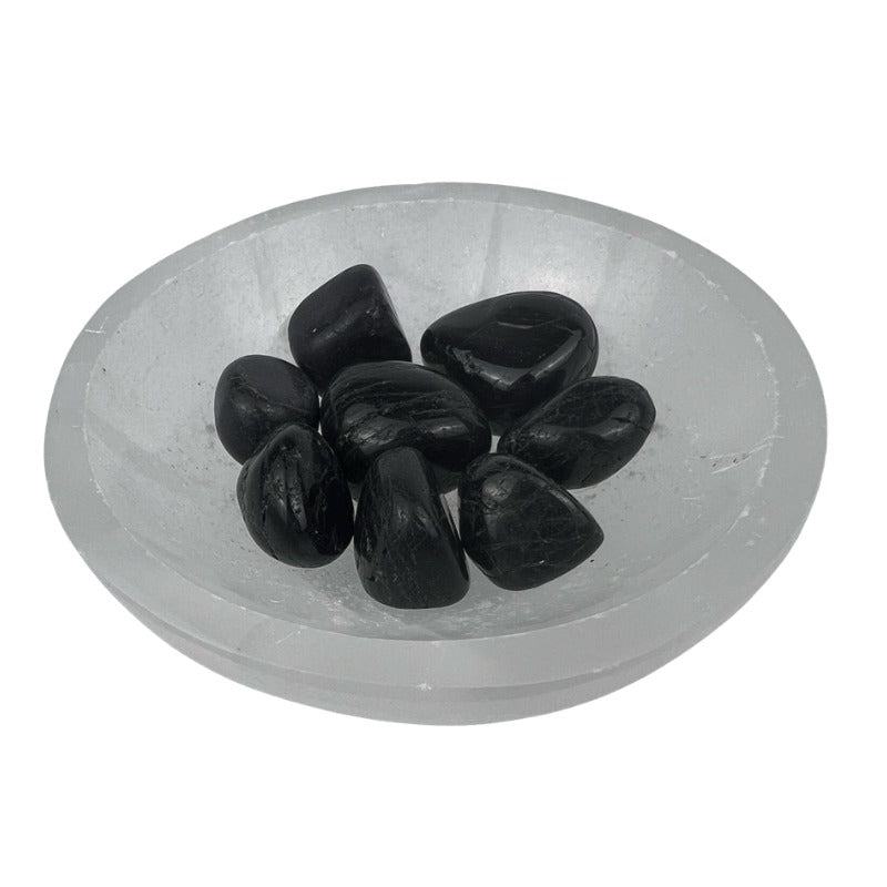 Black Tourmaline Tumbled Stone - 15-30 mm