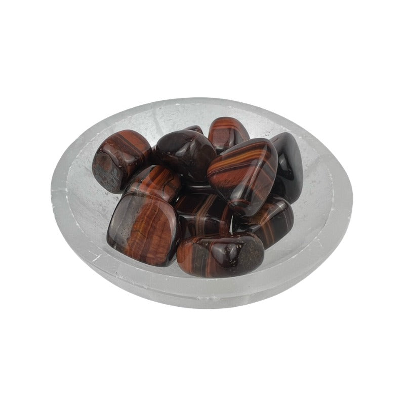 Red Tiger Eye Tumbled Stone - 20-35 mm