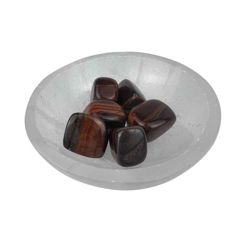 Red Tiger Eye Tumbled Stone - 20-35 mm