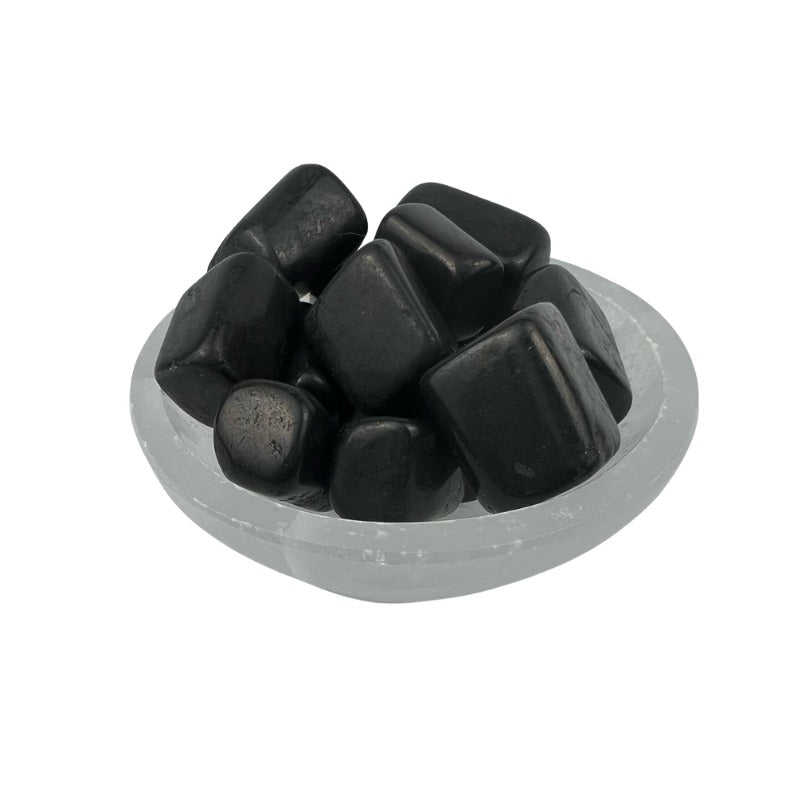 Black Tourmaline Tumbled Stone - 20-35 mm