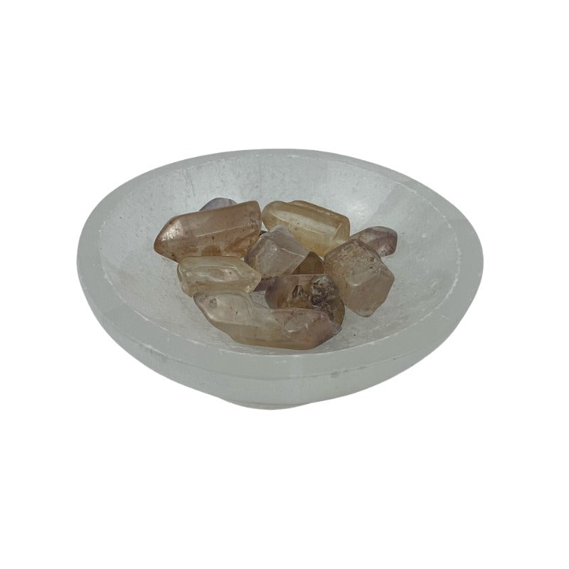 Mixed Amethyst, Citrine & Crystal Quartz with Inclusions Polished Point - 0.5-2 inch