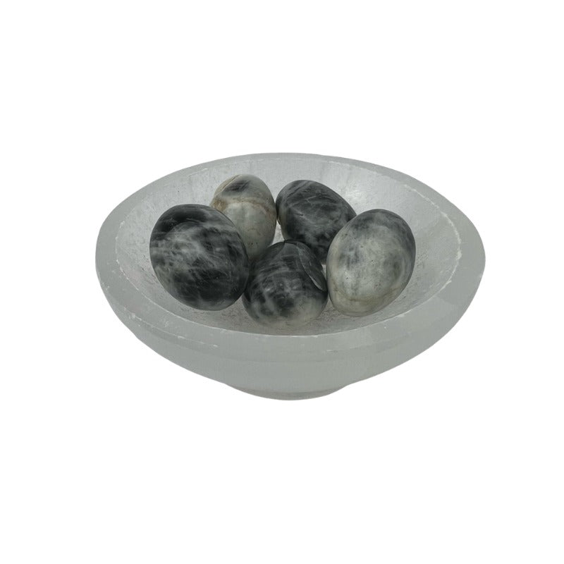 Black Moonstone Tumbled Stone - 15-30 mm
