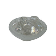 Angel Aura Plated Crystal Quartz Tumbled Stone - 15-30 mm