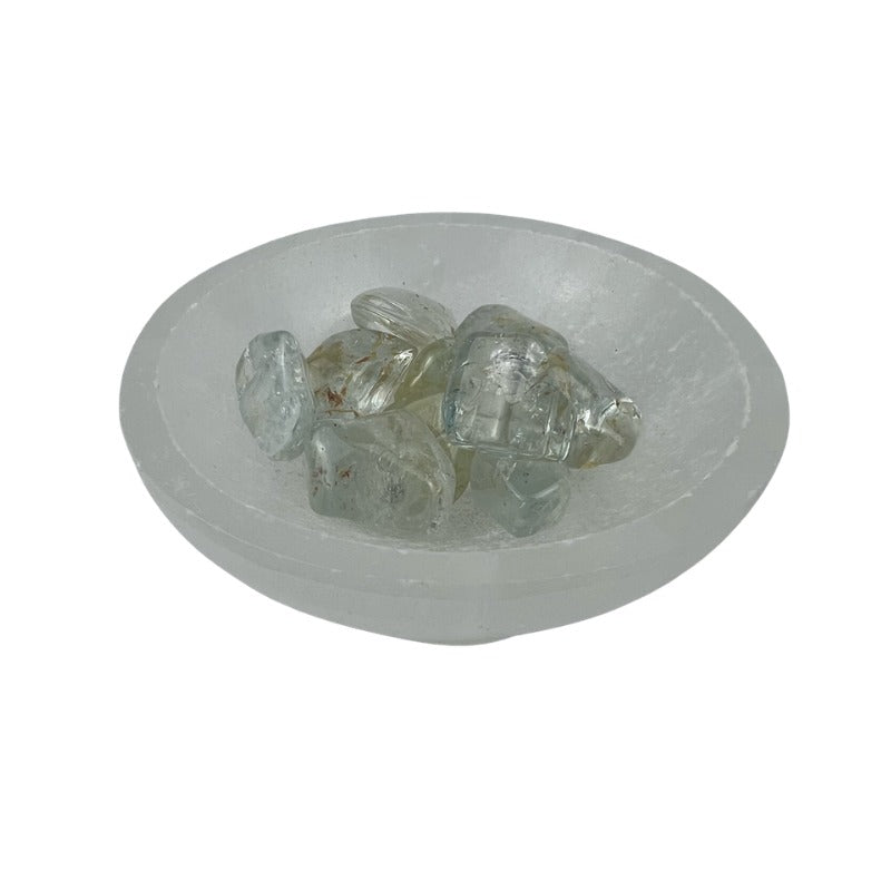 Blue Gem Grade Topaz Tumbled Stone - 15-40 mm