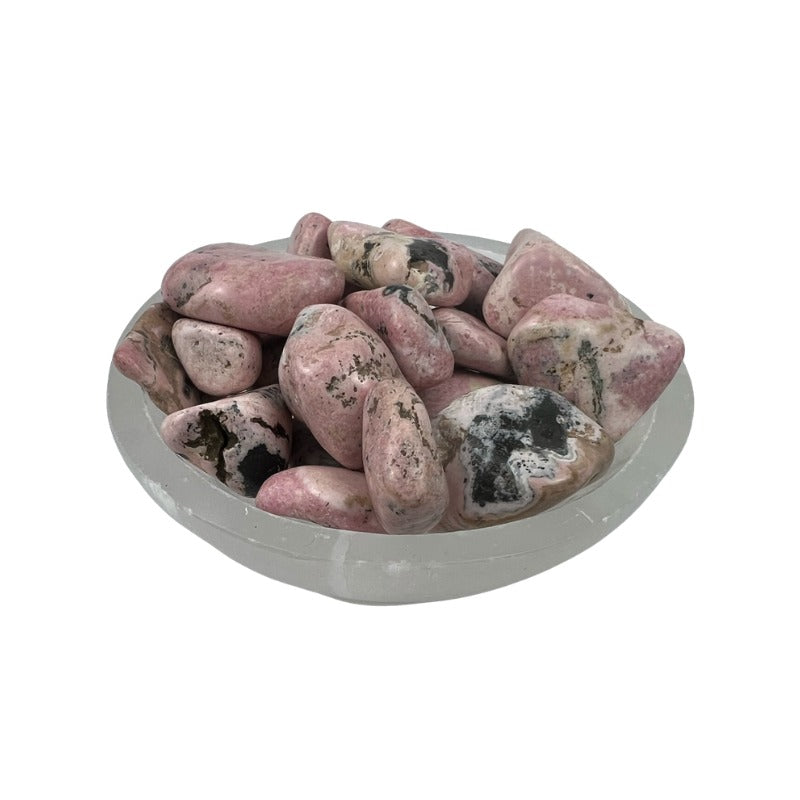 Rhodonite Tumbled Stone - 20-35 mm
