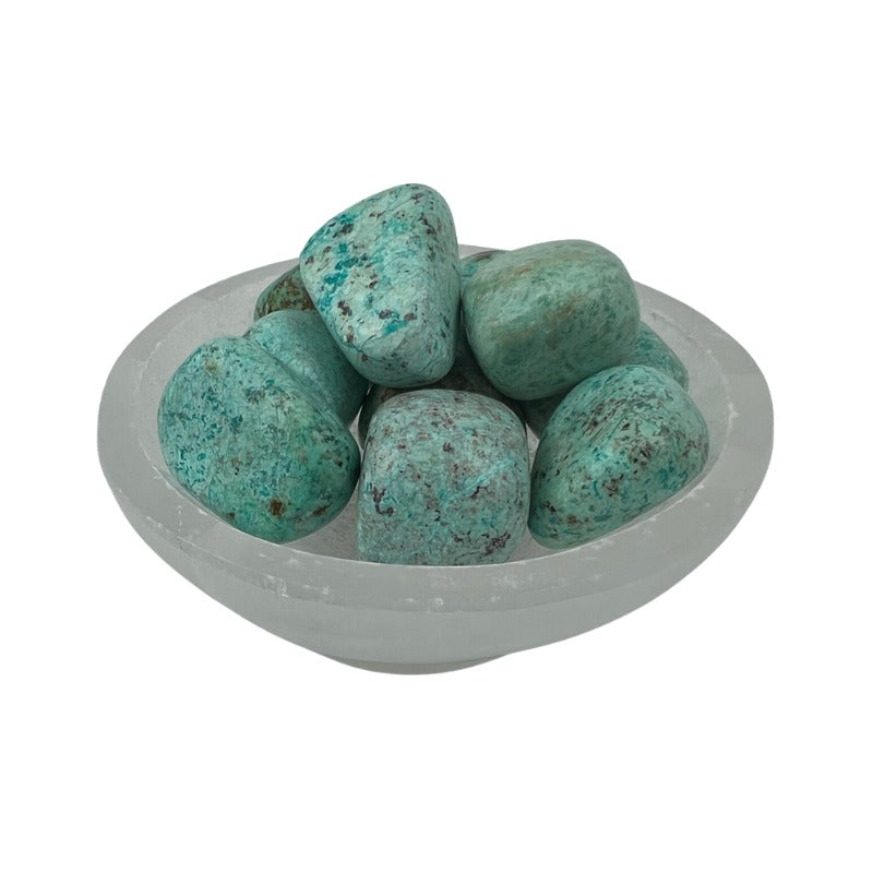 Chrysocolla Tumbled Stone - 20-35 mm