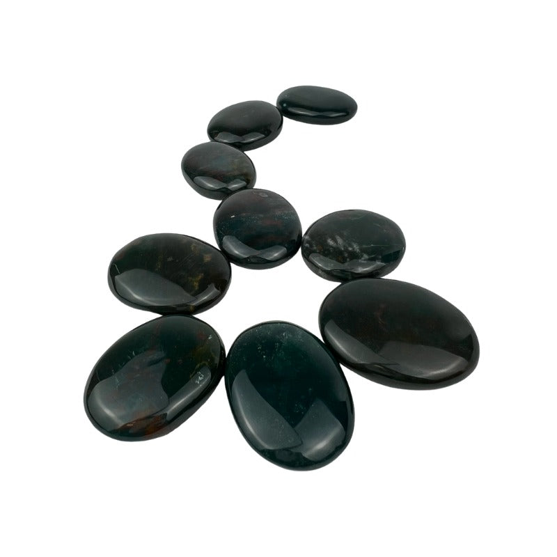 Bloodstone Worry Stone - 1.5 inch