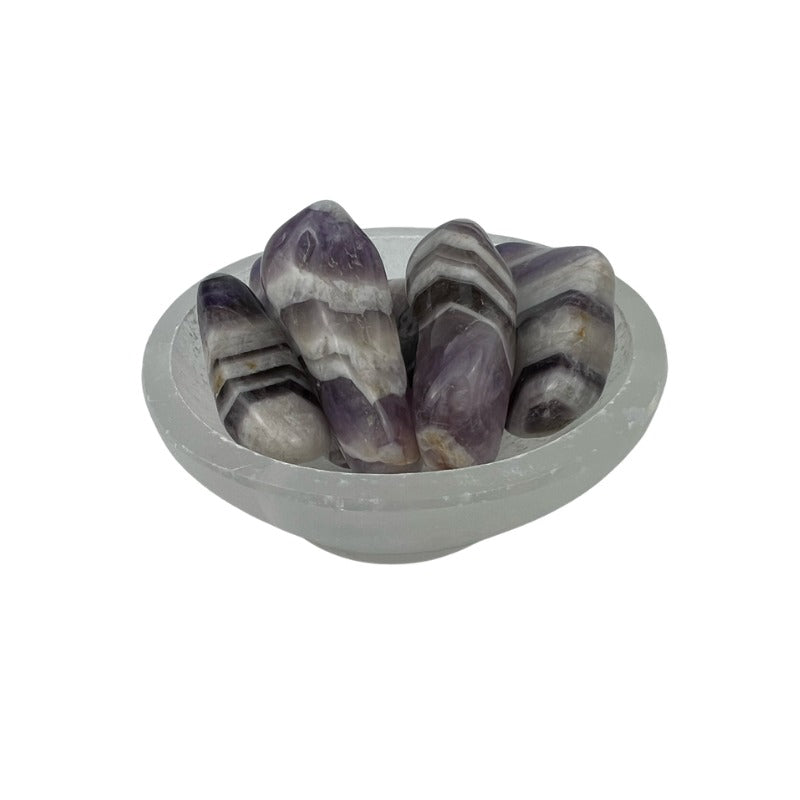 Chevron Amethyst Pebble - 40-50 mm