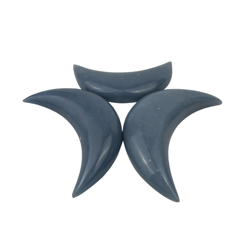 Angelite Moon - 3.5 inch