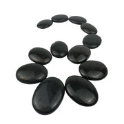 Black Tourmaline Worry Stone - 1.5 inch