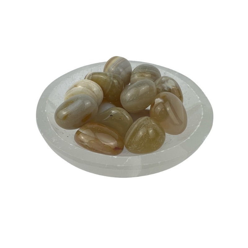 Banded Agate Tumbled Stone - 15-35 mm