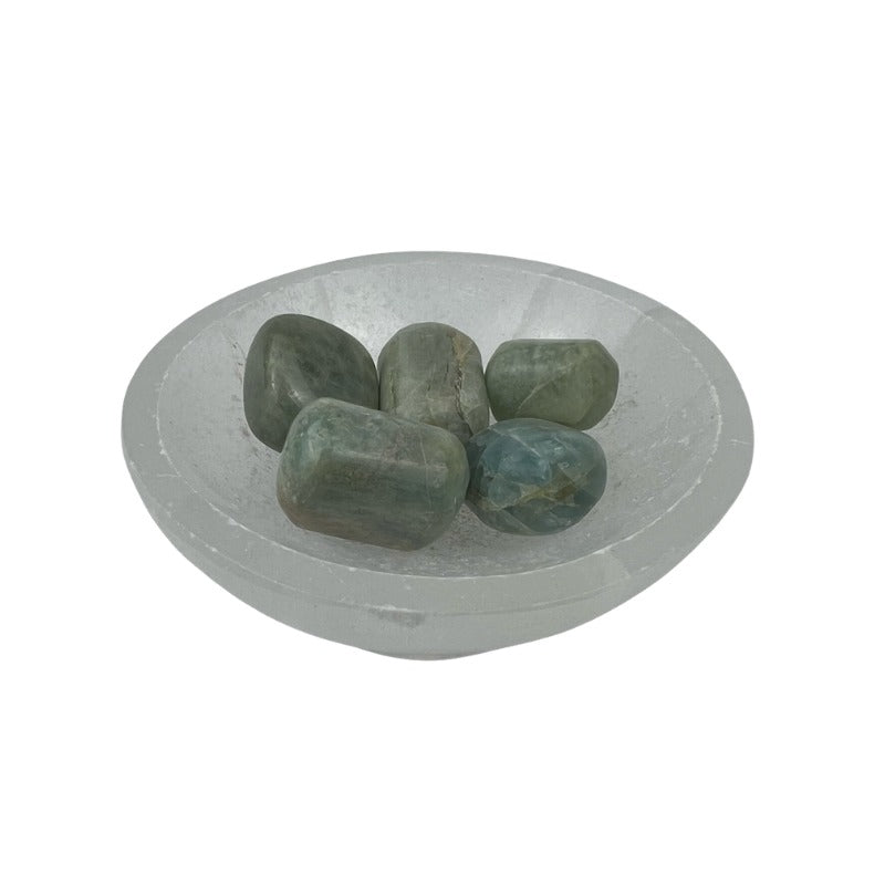 Aquamarine Tumbled Stone - 20-30 mm