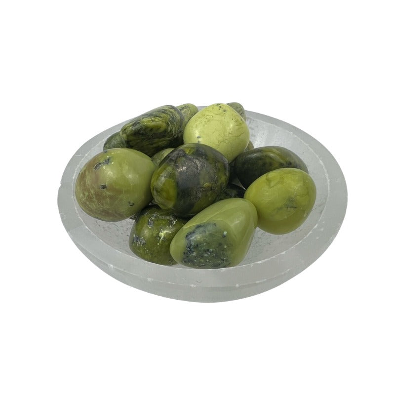 Peru Serpentine Tumbled Stone - 25-35 mm