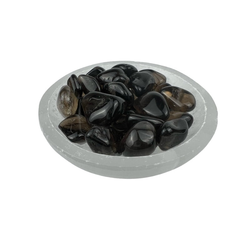 Dark Smoky Quartz Tumbled Stone - 10-20 mm