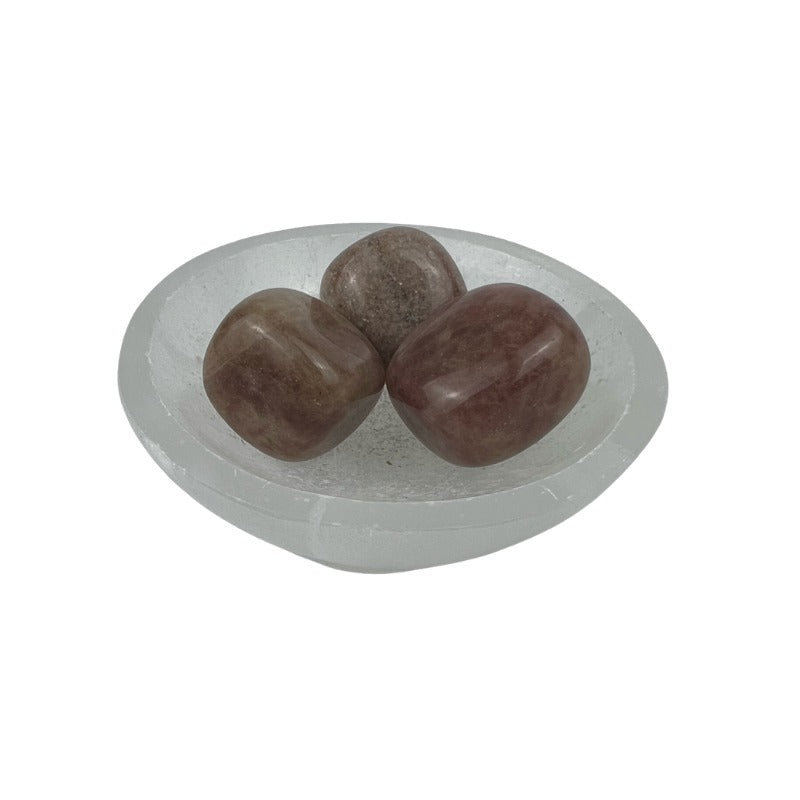 Strawberry Quartz Tumbled Stone - 30-45 mm
