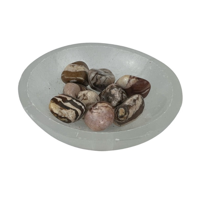 Red Zebra Jasper Tumbled Stone - 20-30 mm