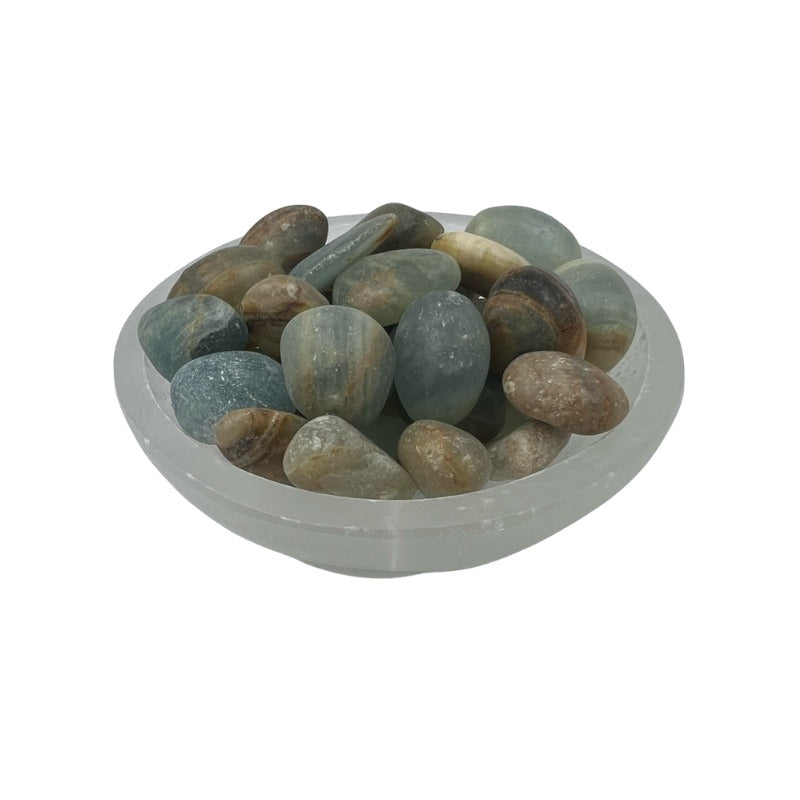 Blue Onyx Tumbled Stone - 15-30 mm