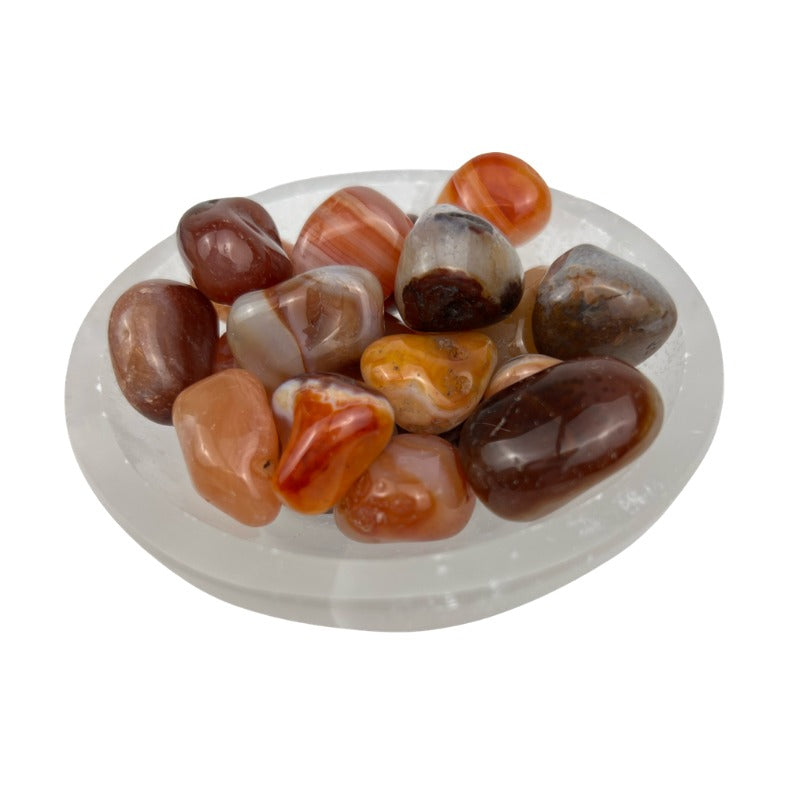 Carnelian Tumbled Stone - 15-25 mm