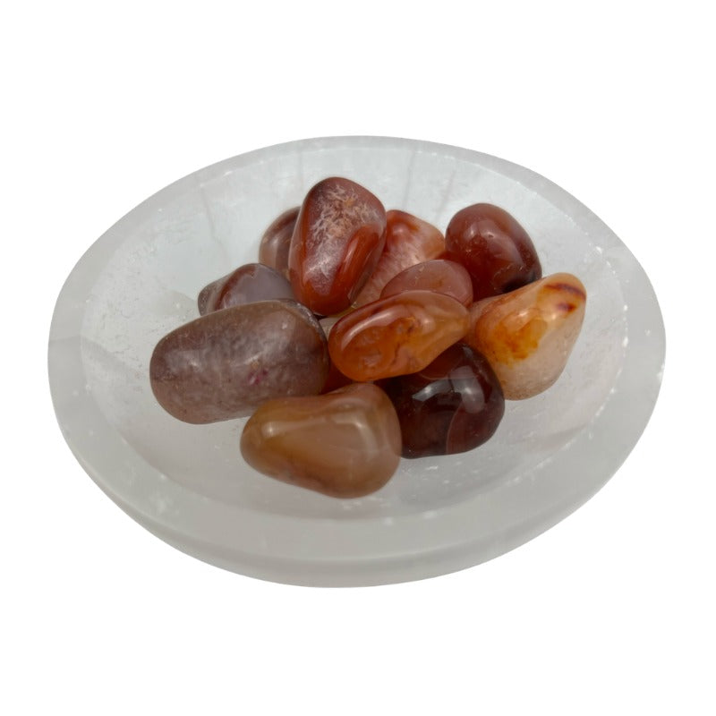 Carnelian Tumbled Stone - 15-25 mm
