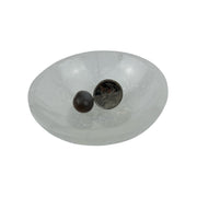Peach and Black Moonstone Tumbled Stone - 12-20 mm