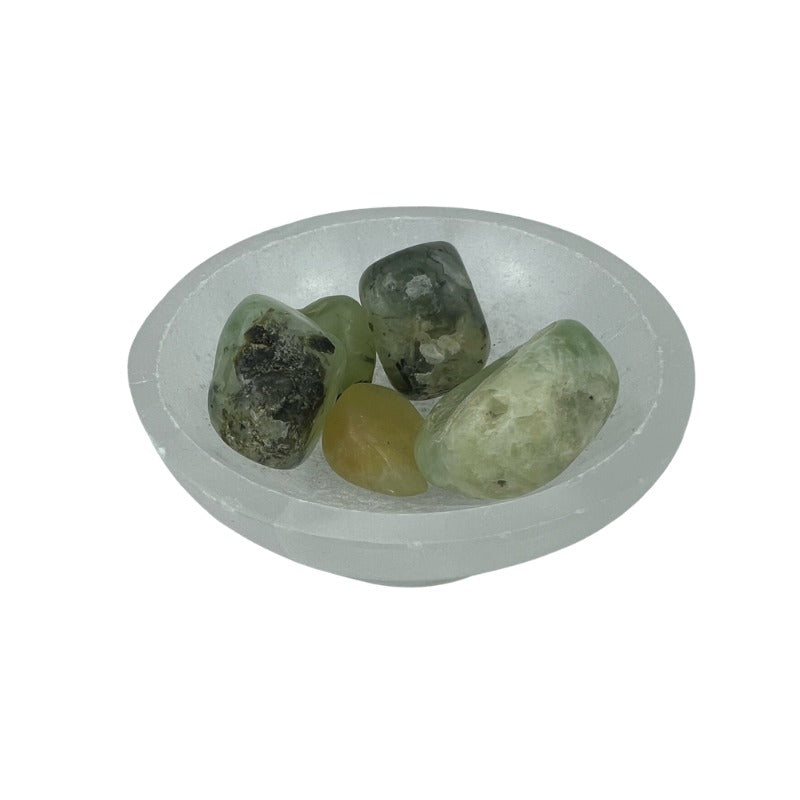 Prehnite Tumbled Stone - 20-30 mm
