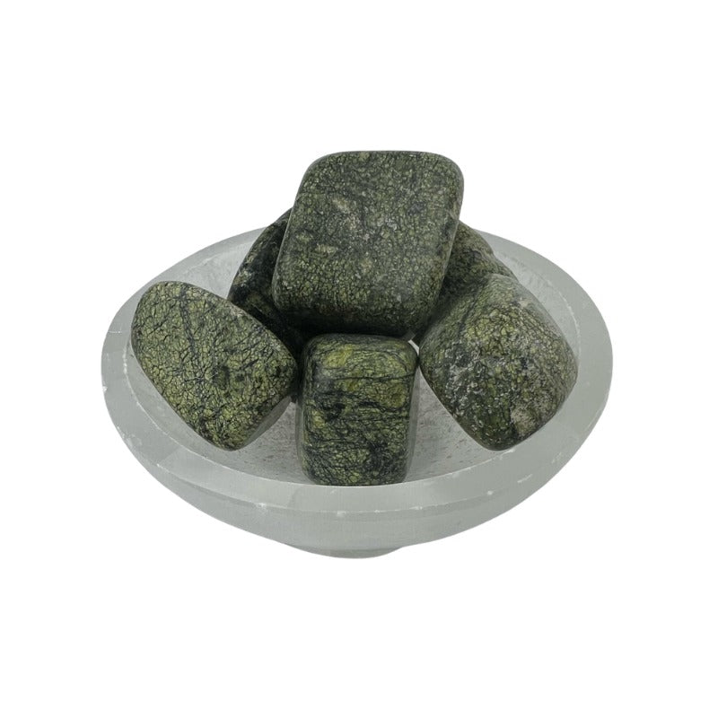 Serpentine Tumbled Stone - 30-45 mm