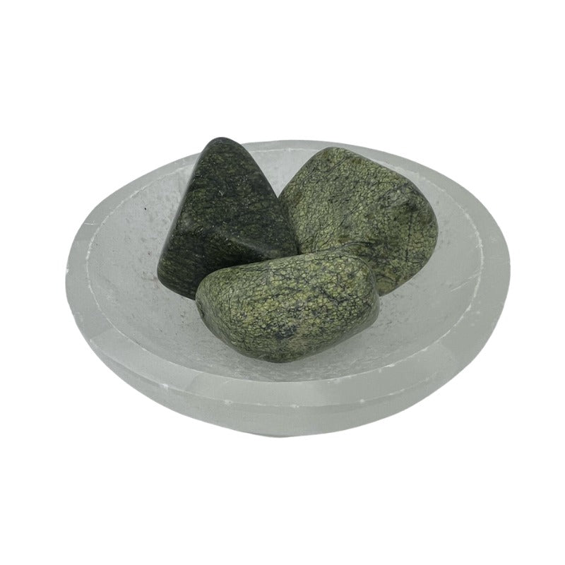 Serpentine Tumbled Stone - 30-45 mm