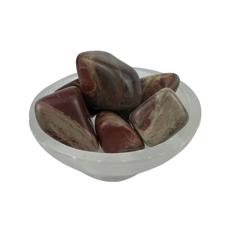 Poppy Jasper Tumbled Stone - 30-45 mm