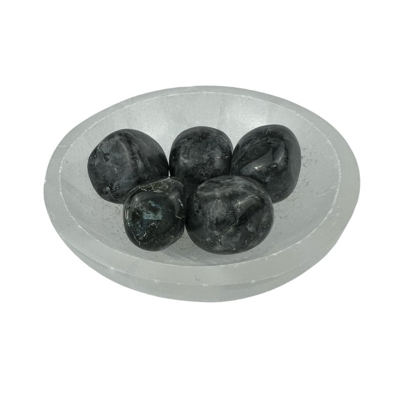 Larvikite Tumbled Stone - 20-35 mm