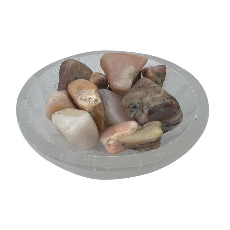 Pink Opal Tumbled Stone - 0.75-1.75 inch