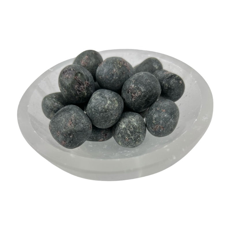 Ruby with Zoisite Tumbled Stone - 20-30 mm