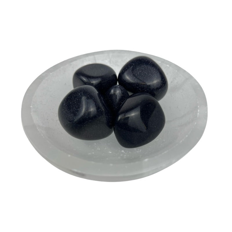 Blue Goldstone Tumbled Stone - 20-30 mm