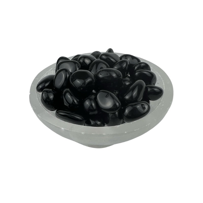 Black Obsidian Tumbled Stone - 10-20 mm