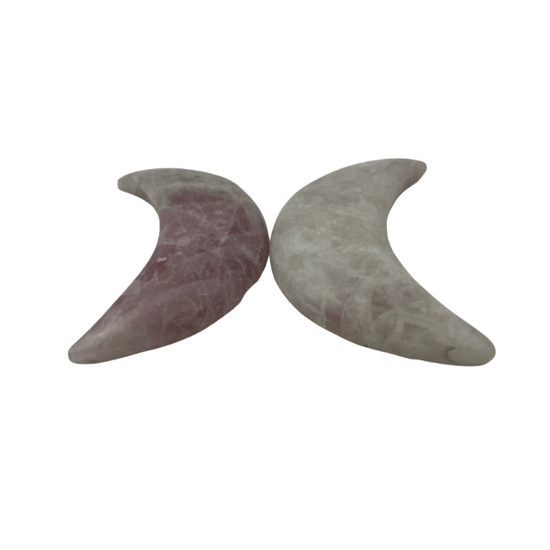 Lavender Quartz Moon - 3.75 inch