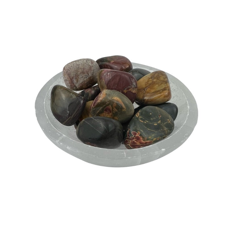 Cherry Creek Jasper Tumbled Stone - 30-45 mm