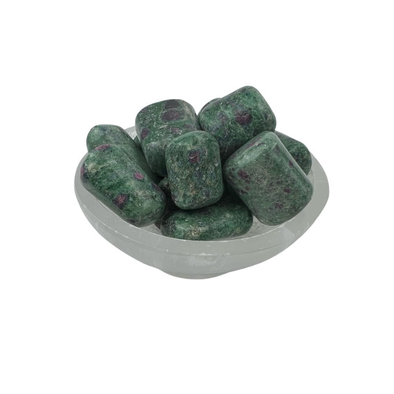 Ruby Zoisite Tumbled Stone - 15-40 mm