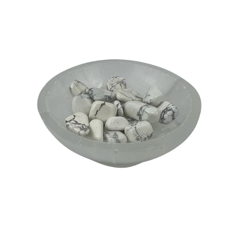 White Howlite Tumbled Stone - 10-20 mm