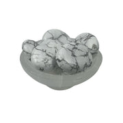 White Howlite Palm Stone - 1.75 inch