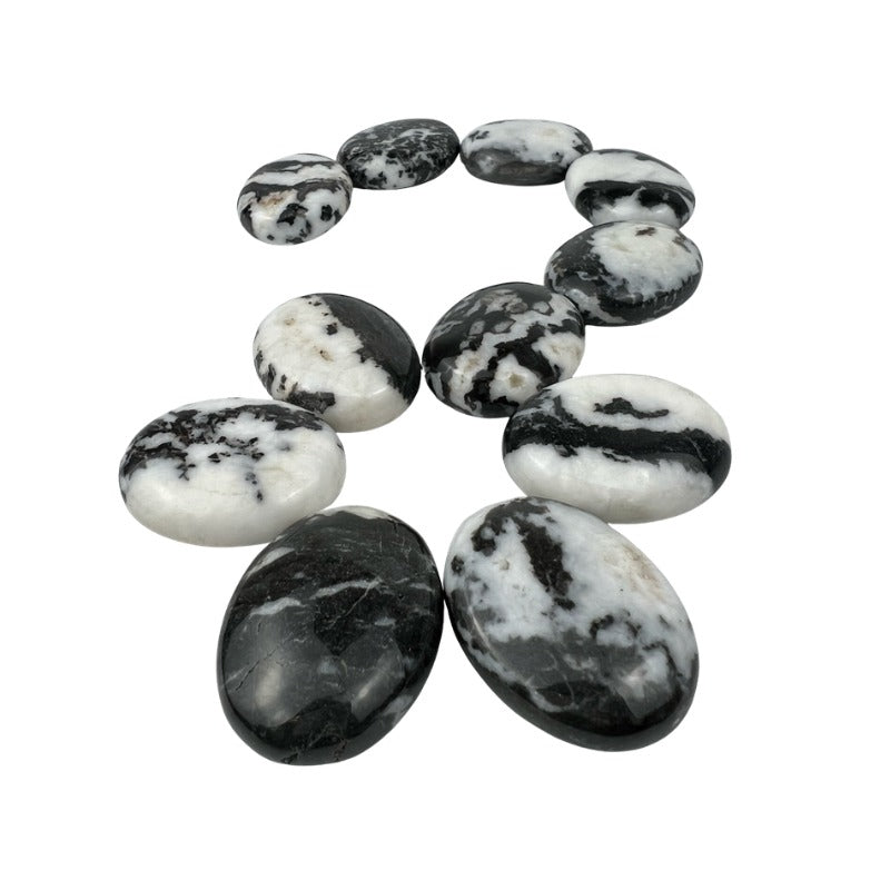Tiger Calcite Palm Stone - 1.75 inch