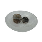 Quartz with Chrysocolla Pebble - 28-43 mm