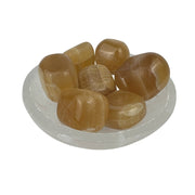 Honey Calcite Tumbled Stone - 20-35 mm