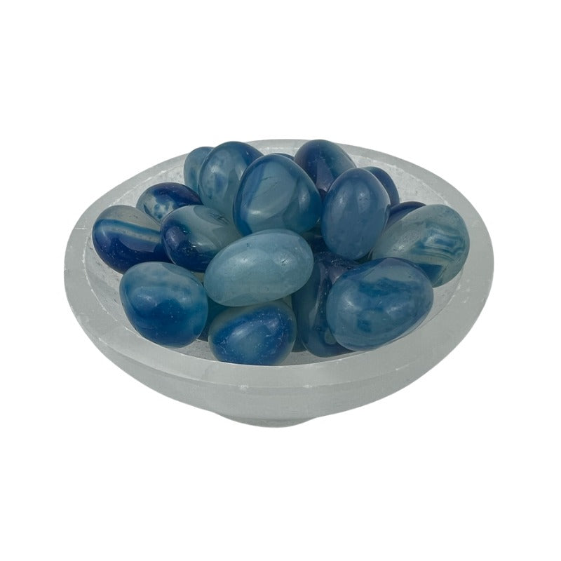 Blue Onyx Tumbled Stone - 15-35 mm