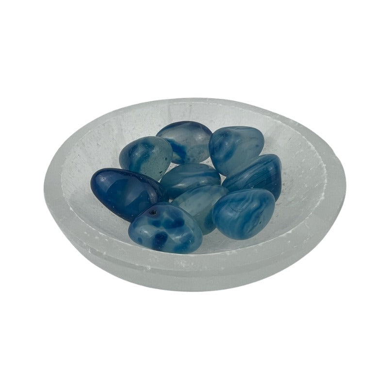 Blue Onyx Tumbled Stone - 15-35 mm
