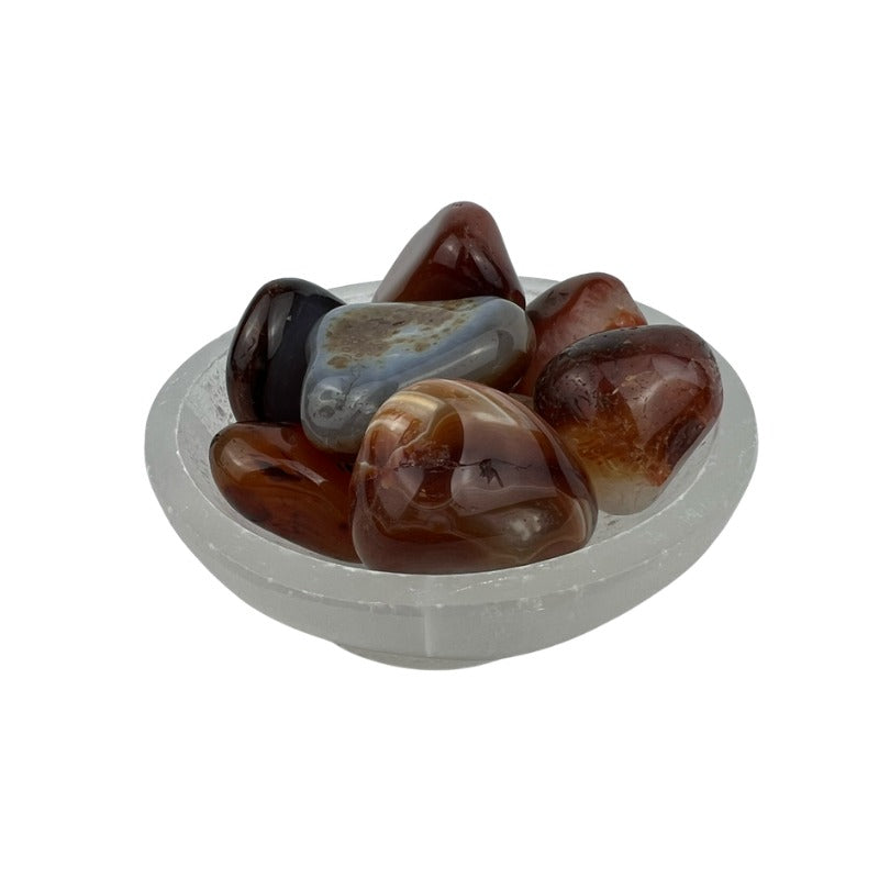 Red Agate Tumbled Stone - 25-40 mm