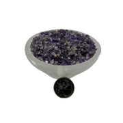 Chevron Amethyst Tumbled Chips - 4-10 mm