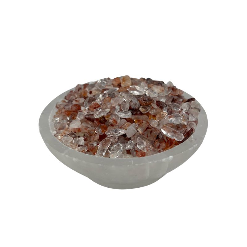 Red Hematoid Quartz Tumbled Chips - 5-7 mm