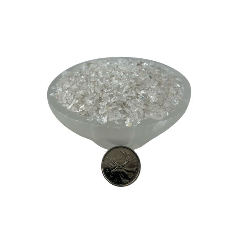 Crystal Quartz Tumbled Chips - 3-5 mm