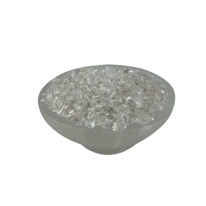Crystal Quartz Tumbled Chips - 3-5 mm