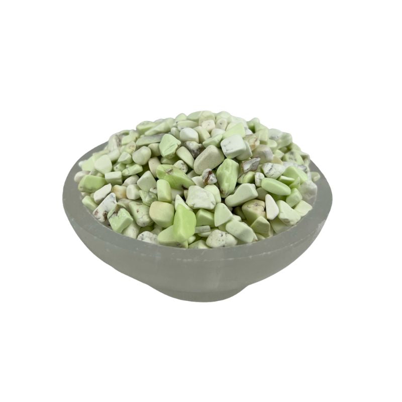 Lemon Chrysoprase Tumbled Chips - 5-12 mm